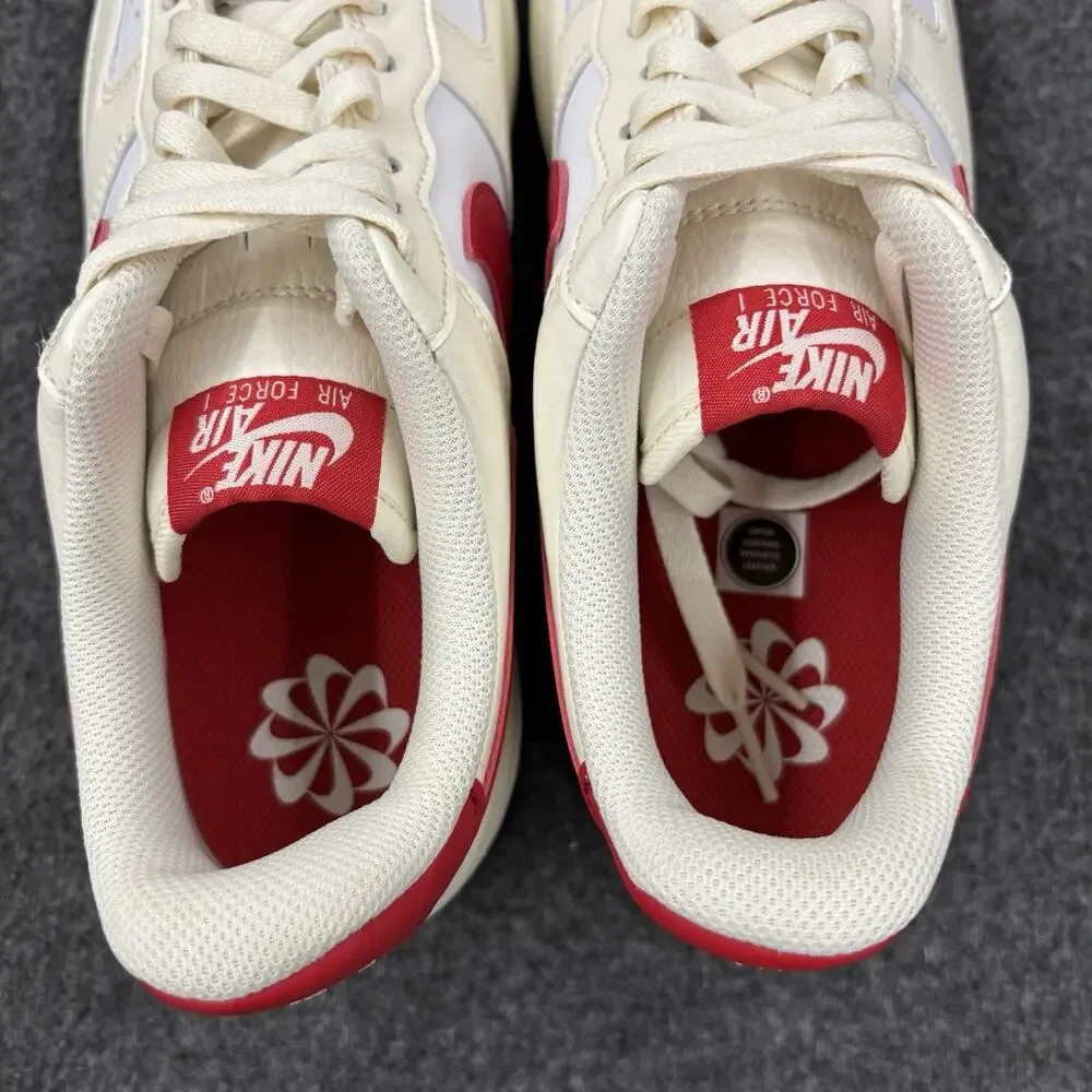 Nike Air Force 1 Low '07 Womens size 8.5 Next Nature Pale Ivory Red